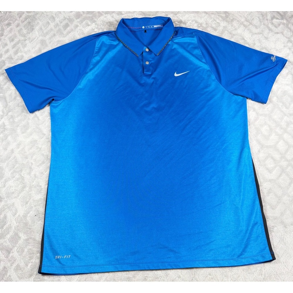 Tiger Woods Shirt Mens XL Extra Large Harbor Velocity Max Framing Polo Nike Golf
